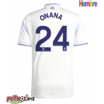 Camiseta Aston Villa Amadou Onana #24 Tercera Equipación 2025-26 manga corta